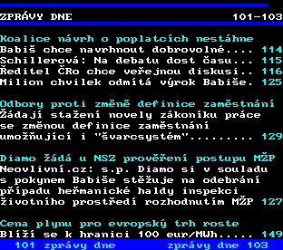Teletext ČT, strana 102