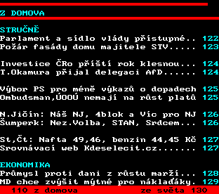 Teletext ČT, strana 111