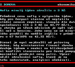 Teletext ČT, strana 127