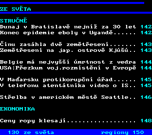 Teletext ČT, strana 131