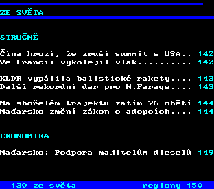 Teletext ČT, strana 131