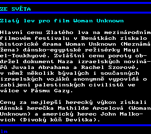Teletext ČT, strana 138