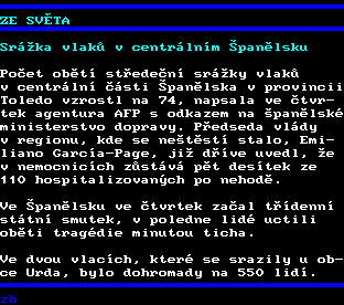 Teletext ČT, strana 138