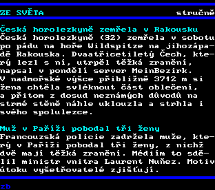 Teletext ČT, strana 143