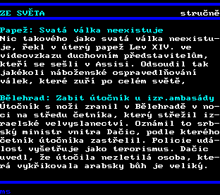 Teletext ČT, strana 146