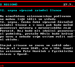 Teletext ČT, strana 151