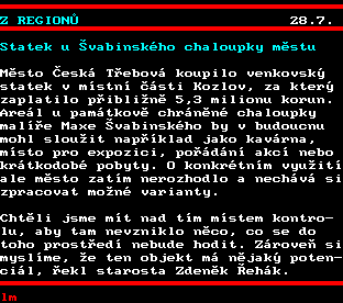 Teletext ČT, strana 154