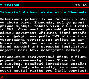 Teletext ČT, strana 158