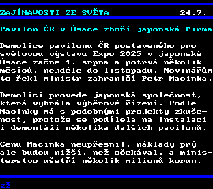 Teletext ČT, strana 168