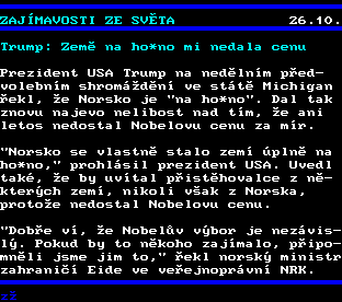 Teletext ČT, strana 168