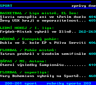 Teletext ČT, strana 202