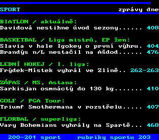 Teletext ČT, strana 202