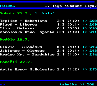 Teletext ČT, strana 205
