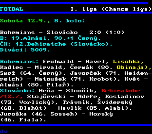 Teletext ČT, strana 208