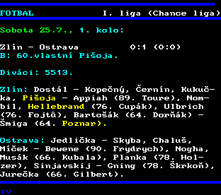 Teletext ČT, strana 210