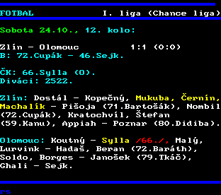 Teletext ČT, strana 210