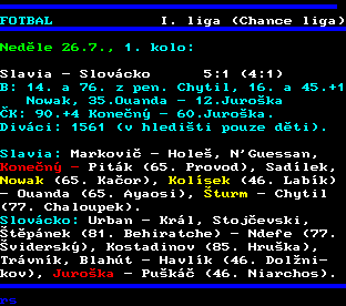 Teletext ČT, strana 212