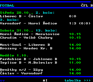 Teletext ČT, strana 220
