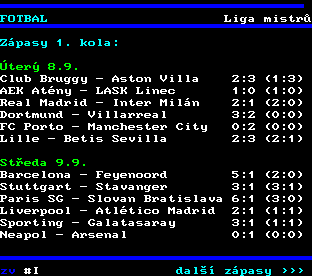 Teletext ČT, strana 222