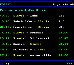 Teletext ČT, strana 222