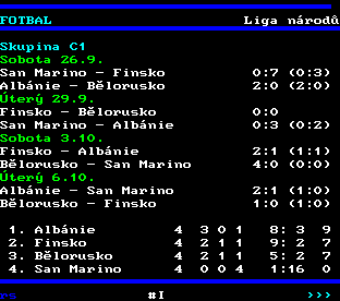Teletext ČT, strana 231