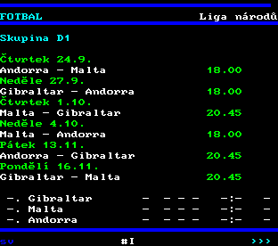 Teletext ČT, strana 232