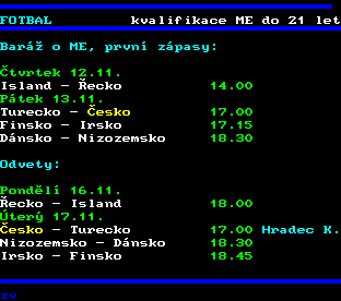 Teletext ČT, strana 233