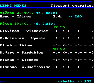 Teletext ČT, strana 251
