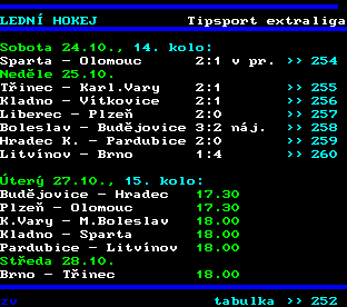 Teletext ČT, strana 251