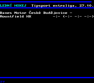 Teletext ČT, strana 254