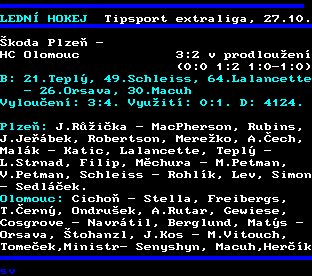 Teletext ČT, strana 255