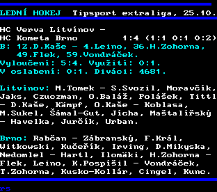 Teletext ČT, strana 260