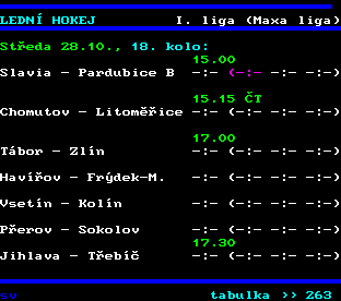 Teletext ČT, strana 262