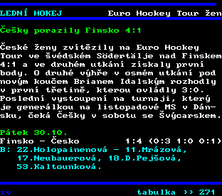 Teletext ČT, strana 270