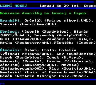 Teletext ČT, strana 272