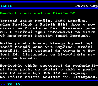 Teletext ČT, strana 285