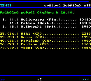 Teletext ČT, strana 288