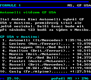 Teletext ČT, strana 291