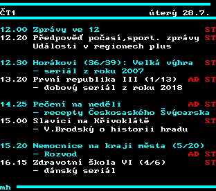 Teletext ČT, strana 302