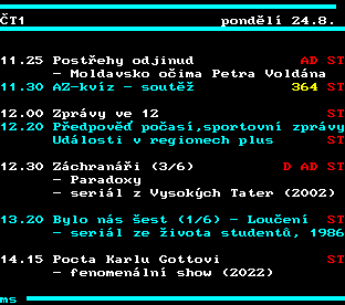 Teletext ČT, strana 302