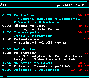 Teletext ČT, strana 305