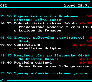 Teletext ČT, strana 308