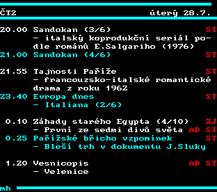 Teletext ČT, strana 309