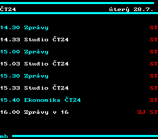 Teletext ČT, strana 313
