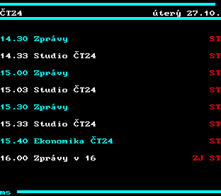 Teletext ČT, strana 313