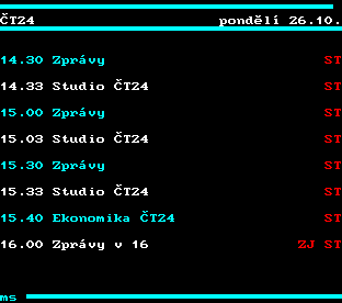Teletext ČT, strana 313