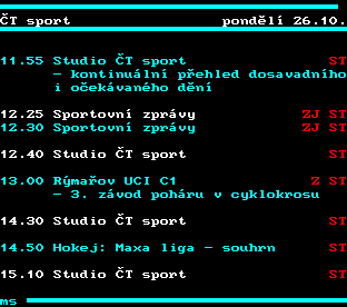 Teletext ČT, strana 318