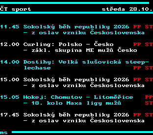 Teletext ČT, strana 318