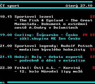Teletext ČT, strana 319