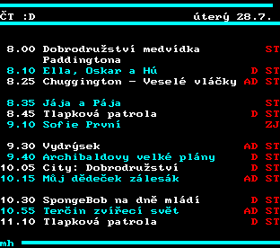 Teletext ČT, strana 322